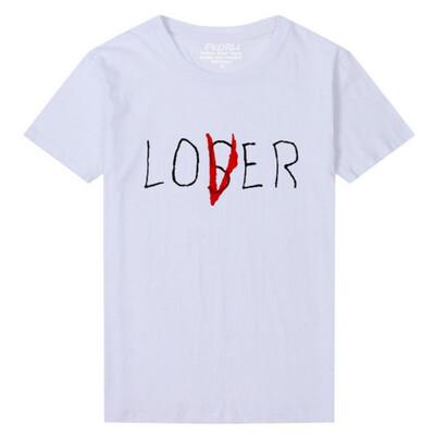

Lover Loser T-shirt Printed Letters Women 100 Cotton Short Sleeve Tshirts Funny Summer Trendy Novelty Style Tops Tees