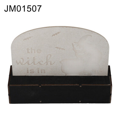 

Acrylic Pumpkin Bat Witch Halloween LED Night Light Bedside Lamp Table Decor