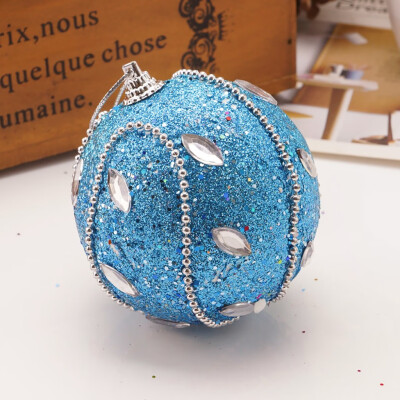 

Siaonvr Christmas Rhinestone Glitter Baubles Ball Xmas Tree Ornament Decoration 8CM