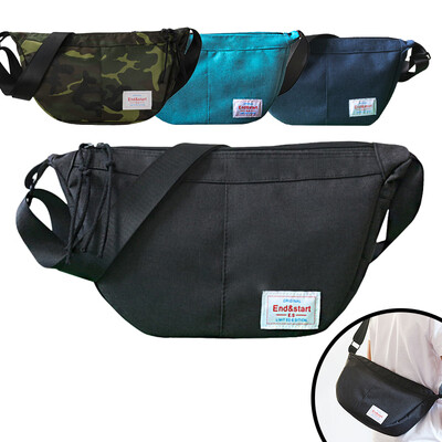 

Shoulder bag mens casual sports student bag slanting riding Oxford cloth