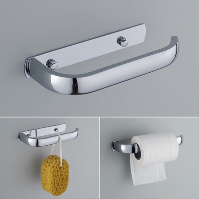 

Luxury Bathroom Toilet Tissue Paper Roll Holder Modern Chrome Square Tissue Rack