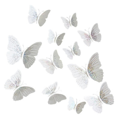 

12Pcs Wall Stickers Colorful PVC Butterfly Shape Wall Decal Sticker Home Living Room Nursery Refrigerator Stickers DIY Art Decorat