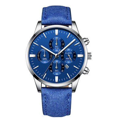 

Gobestart Men Military Sports Watch Luxury Analog Sport Leather Quartz Mens Watches
