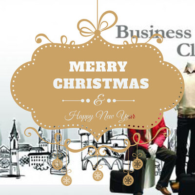 

Tailored Merry Christmas Background Wall Decoration Removable Wall Stickers
