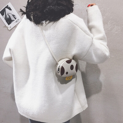 

Small bag female 2019 new cartoon cute mushroom mini purse Japanese soft sister girl shoulder Messenger bag
