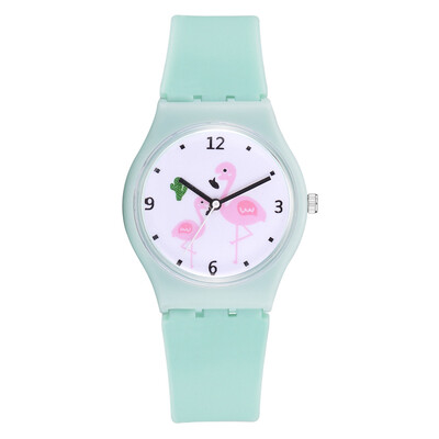 

Korean version of the wild temperament casual student watch female models heart jelly color silicone watch