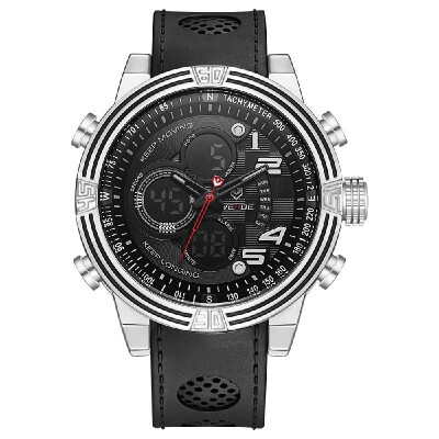 

WEIDE WH5209 Quartz Digital Electronic Watch Business Men Fashion Casual Outdoor Sports Male Wristwatch Dual Time Month Date Week