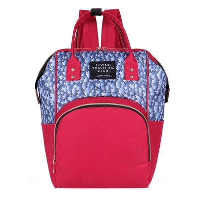

Plant Print Mommy Travel Backpacks Large Maternity Nappy Top-handle Bags