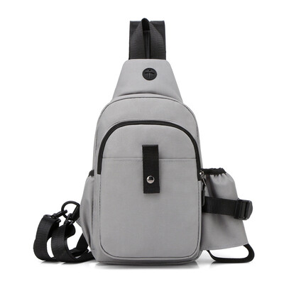 

Summer casual out side pocket chest bag shoulder bag mens sports shoulder slung bag