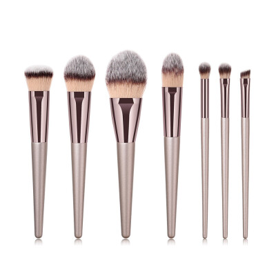 

〖Follure〗7PCS Wooden Foundation Cosmetic Eyebrow Eyeshadow Brush Makeup Brush Sets Tools