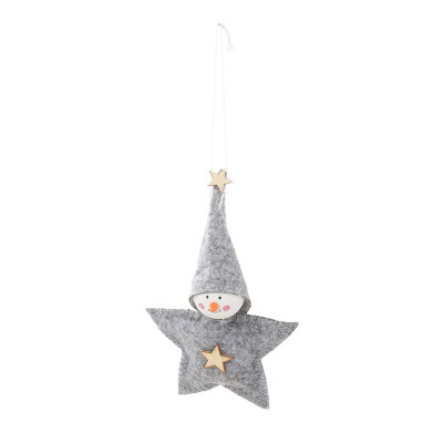 

Christmas Star Shape Plush Doll Pendant Decorative Xmas Tree Hanging Ornaments Seasonal Home Party Decorations Merry Christmas