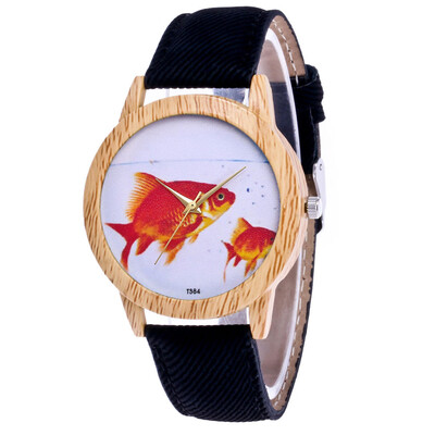 

New arrival Cute Fish Watch Women Ladies Clock Fashion Casual Dress Quartz WristWatch Relogio Feminino 533