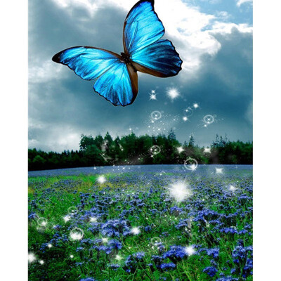 

Diamond Painting Butterfly Full Square Drill Rhinestone Beaded Picture Craft Kit New Arrival Home Decoration