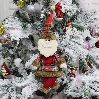 

Tailored Christmas Ornament Santa Snowman Reindeer Toy Doll Hang Party Decoration
