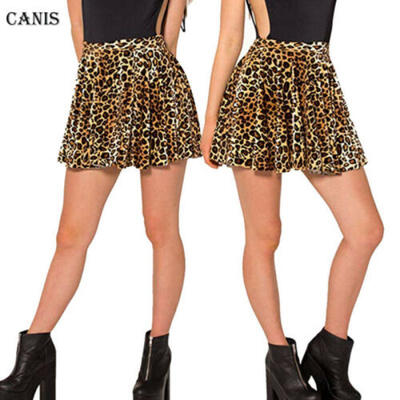 

Womens Leopard Print Wrap Dress Bandage Tunic Midi Skirt Ladies Sexy Party Wear