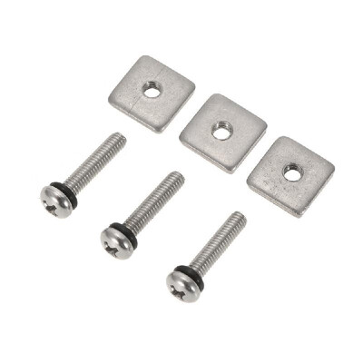 

3 Universal Stainless Steel Surfboard Longboard Fin Screw Channel Plate Replacement Kit for SUPs Long Boards Stand Up Paddle Board