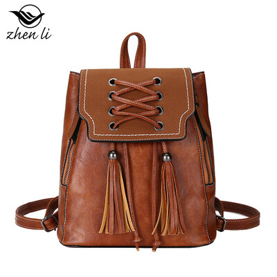 

Summer bag female new wild Korean girl shoulder bag solid color small backpack