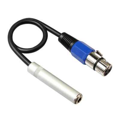 

03m XLR 3Pin Female to 635mm Female Stereo Mono Audio Cable Adapter Wire