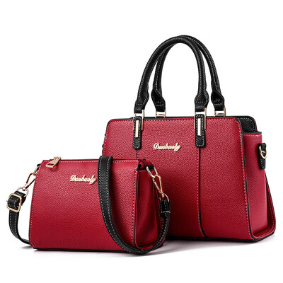 

Middle-aged women tide atmosphere ladies handbag simple Joker shoulder slung texture mother bag