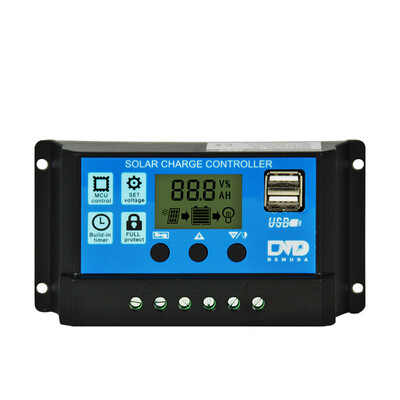 

Siaonvr 30A Dual USB Solar Panel Battery Regulator Charge Controller 12V 24V