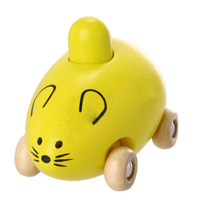 

Tailored Fashion Smart Gift Kids Child Baby Cute Mice Squeak Wooden Toy Car New BU