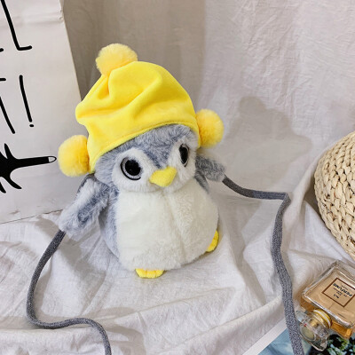 

Tailored Fashion Women Girl Cute Fat Penguin-Like Bags Plush Crossbody Bags Weird Bags