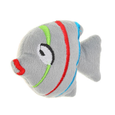 

Cat Catmint Plush Fish Kitten Scratching Teasing Interactive Catnip Toys