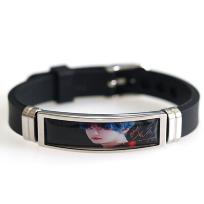 

KPOP BTS Bangtan Boys New Signature Strap Adjustable Bracelet Stainless Steel Unisex Sports Bracelet ARMY Hot Gift
