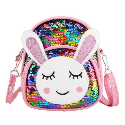 

Cute Rabbit Sequins Backpacks Children Girls Rucksacks School Shoulder Bags