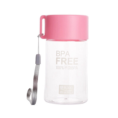 

150ml Unique Mini Water Bottle Leakproof Cute Transparent Small Water Bottle With Rope Botella De Agua Drinking Bottle