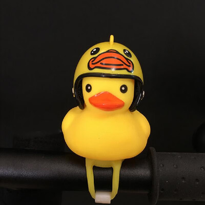 

Cute Little Yellow Duck with Helmet LED Light for Bike Motorcycle
