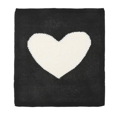 

Kids Knitting Blanket Baby Heart Shape Swaddle Wrap Blankets Bedding Quilt