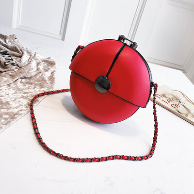 

Womens bag2019 new style Korean small fairy chain one-shoulder small round bag&small round bag