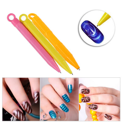 

Greensen Professional Nail Art Magnet Pen DIY Magic 3D Magnetic Cats Eyes Nail Art Decoration Pen Nail Art Tool Nail Art Pen