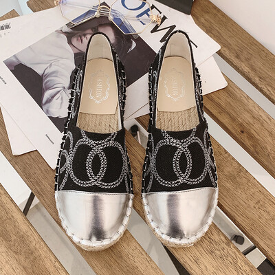 

Single shoe female summer style Korean version Baitao flat bottom shallow Carrefour fisherman shoe with one foot on female shoe sh