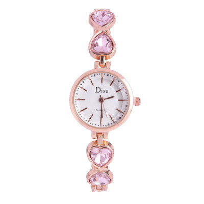 

Simple fashion love small fresh rhinestone small dial temperament ladies watch female students