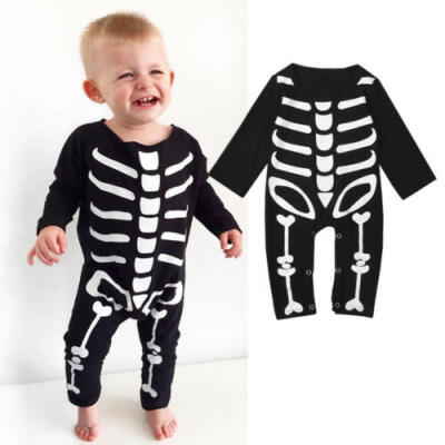 

Infant Newborn Boy Girl Long Sleeve Halloween Bodysuit Winter Clothes Outfit HOT