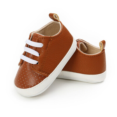 

Baby Boys Pu Leathe Breathable Solid Shoes Print Anti-Slip Shoes Sneakers Soft Soled First Walkers Canvas Shoe