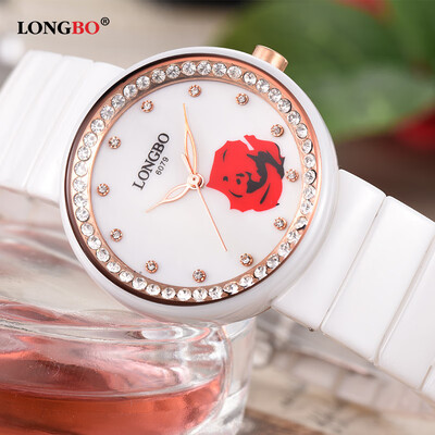 

Authentic new Korean version of the pattern of water diamonds British womens watch students waterproof fashion watch