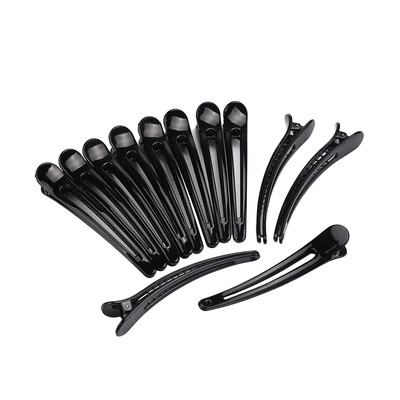 

〖Follure〗12 Pcs Multicolor Plastic Duck Teeth Hair Clips Hairdressing Salon Hairpins Non