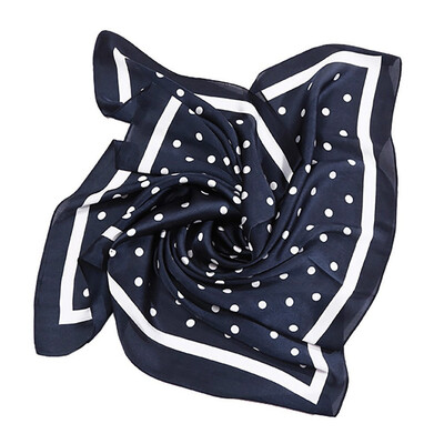 

Gobestart Fashion Women Square Soft Wrap Scarf Retro Polka Dot Shawl Scarves
