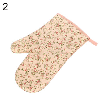 

1Pc Flower Grid Heat Insulation Oven Mitt Thickened Glove Kitchen Baking Tool