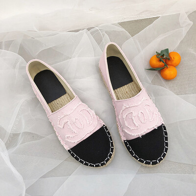 

shoes womens summer Korean straw-knitted fishermans shoes&womens flat-bottomed single-shoes chic leisure&fun-free sho