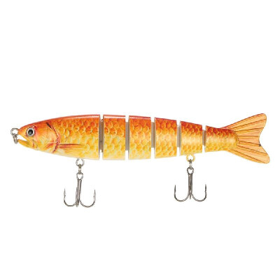 

Lixada 13cm19g Lifelike 6 Jointed Sections Trout Swimbait Fishing Lure Hard Bait Fish Hook Fishing Tackle