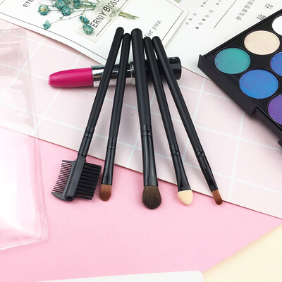 

Toponeto 5Pcs Brushes Foundation Blush Makeup Eye Shadow Eyeliner Brush Applicator Tool