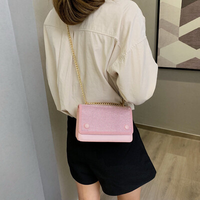 

Tailored Womens new fashion small square bag wild chain shoulder Messenger bag