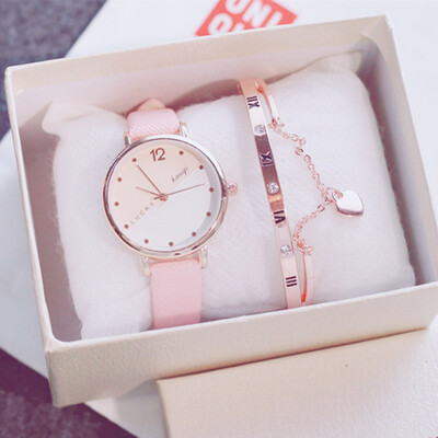 

Ins overheated watch chic girl student Korean version simple ulzzang leisure atmosphere cherry blossoms pink