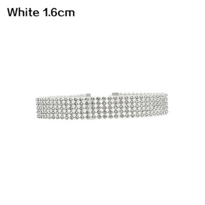 

Womens Fashion Full Rhinestones Sparkling Choker Short Collar Necklace Jewelry