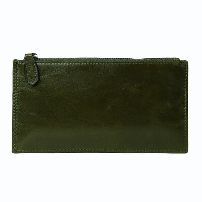 

New Men Long Wallet Clip Money High Quality Leather Cash Credit Card Holder Business Thin Purse