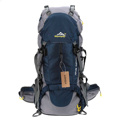 

45L5L Outdoor Hiking Trekking Polyester Cloth rucksack Camping Travel Backpack with Rain Cover 236 118 79in